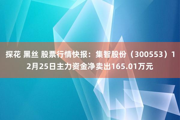 探花 黑丝 股票行情快报：集智股份（300553）12月25日主力资金净卖出165.01万元