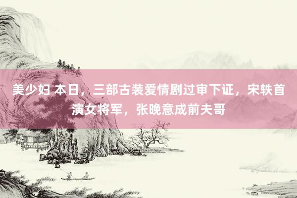 美少妇 本日，三部古装爱情剧过审下证，宋轶首演女将军，张晚意成前夫哥