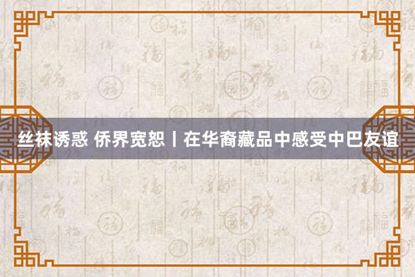 丝袜诱惑 侨界宽恕丨在华裔藏品中感受中巴友谊