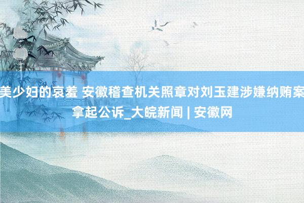 美少妇的哀羞 安徽稽查机关照章对刘玉建涉嫌纳贿案拿起公诉_大皖新闻 | 安徽网
