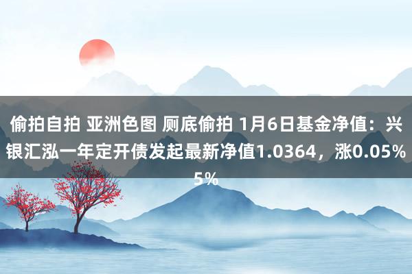偷拍自拍 亚洲色图 厕底偷拍 1月6日基金净值：兴银汇泓一年定开债发起最新净值1.0364，涨0.05%