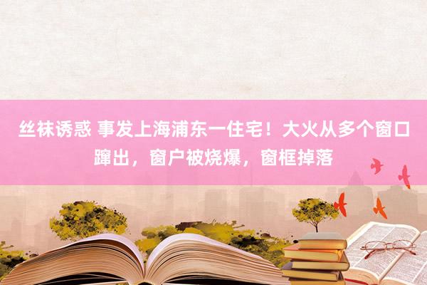 丝袜诱惑 事发上海浦东一住宅！大火从多个窗口蹿出，窗户被烧爆，窗框掉落