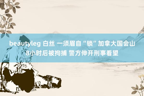 beautyleg 白丝 一须眉自“锁”加拿大国会山8小时后被拘捕 警方伸开刑事看望