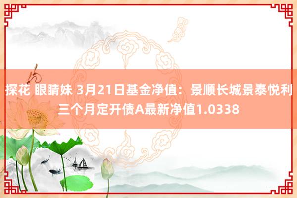 探花 眼睛妹 3月21日基金净值：景顺长城景泰悦利三个月定开债A最新净值1.0338