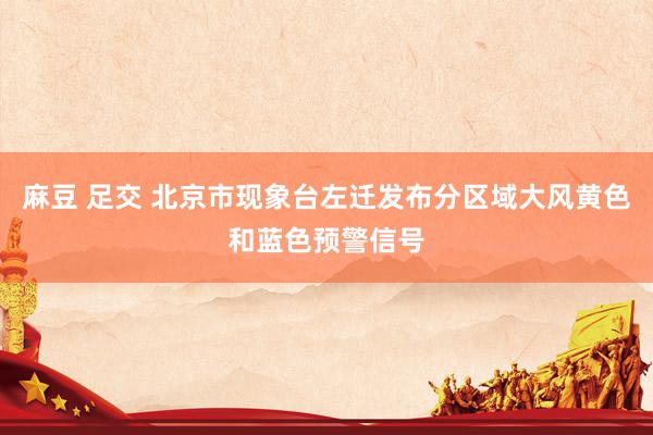 麻豆 足交 北京市现象台左迁发布分区域大风黄色和蓝色预警信号