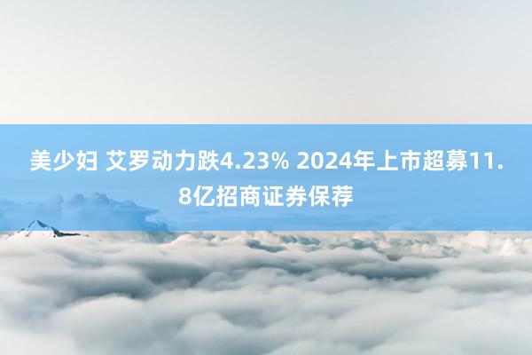 美少妇 艾罗动力跌4.23% 2024年上市超募11.8亿招商证券保荐